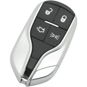 Ieftin Carcasa Cheie Auto Techstar tip Smart Key, cu 4 butoane, Compatibila Maserati Ghibli, Quattroporte \\u2013 cu lama
