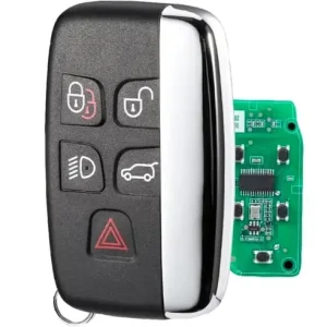 Cheie Auto Completa Programabila 433MHz, cu 5 butoane, cip PCF7945, compatibila Land Rover Discovery, Freelander, Range Rover, Evoque, Jaguar F-Pace, Cumpărături sigure