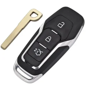 Carcasa Cheie Auto Techstar, Compatibila Ford Mondeo, Mustang, Focus, Fusion, S-Max, Galaxy, Explorer, cu 3 butoane si Lama HU101 Reducere