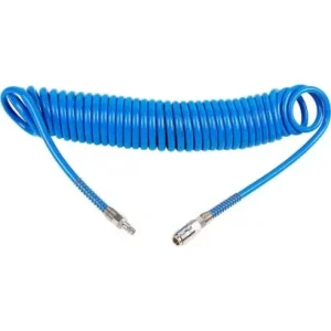 Furtun aer\\/presiune, spiralat, PU,\\u00a0albastru, 8x5 mm, 10\\u00a0bar, 10\\u00a0m, Richmann Exclusive Reduceri