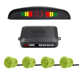 Cel mai bun preț Set Senzori Parcare Auto Detector Parktronic Display Radar Monitor 4 Senzori, Negru\\/Verde