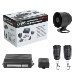 Bestseller Resigilat : Alarma auto PNI OV288 cu 2 telecomenzi si modul inchidere centralizata