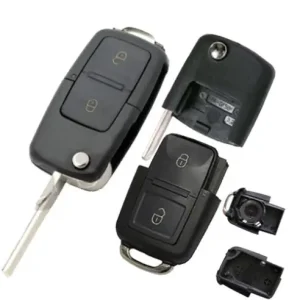 Carcasa Cheie Briceag VW Volkswagen cu 2 Butoane AutoProtect KeyCars Ofertă exclusivă