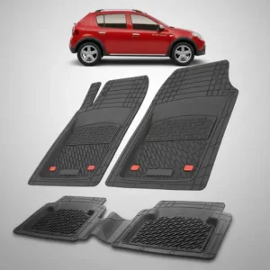 Premium Covorase Tip Tavita Compatibile Dacia Sandero Stepway 2009-2012 , Negru