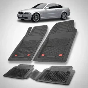 Plată securizată Covorase Auto Tip Tavita Compatibile BMW Seria 3 E46 Coupe (1998\\u20132006) Negru