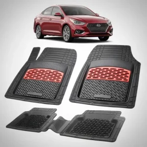 Covorase Auto Hyundai Accent V (HC\\/YC: 2017\\u20132022)-Cauciuc Tip Tavita-Red Disponibil imediat