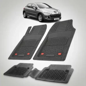Promoție Covorase Tip Tavita Compatibile Peugeot 207 Hatchback (5 usi 2009-2012)-Black