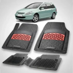 Disponibil imediat Covorase Auto Tip Tavita Compatibile Peugeot 307 SW (2002-2005) Red