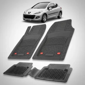 Covorase Tip Tavita Compatibile Peugeot 207 Hatchback (3 usi 2009-2012)-Black Reducere specială