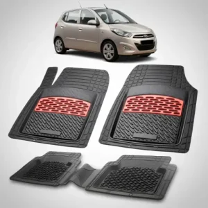 Covorase Auto Hyundai i10 2010-2013 - Cauciuc Tip Tavita-Red Cumpără online