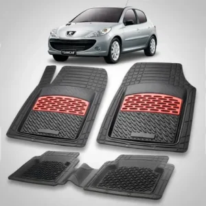 Reduceri Covorase Cauciuc tip Tavita Compatibile Peugeot 206 Plus Hatchback 5 usi, Red