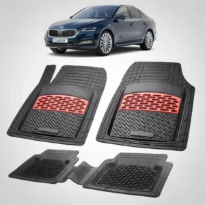 Livrare gratuită Covorase Skoda Octavia IV Compatibile Liftback Pre-facelift 2020-2023 | Red
