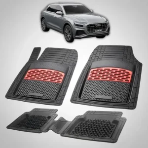 Ofertă specială Covorase Tavita Cauciuc Compatibile Audi Q8 4M8 SUV 2018\\u20132025 | Red