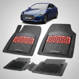 Doar azi Covorase Auto Cauciuc Tip Tavita Hyundai Elantra VI (2015-2020) - Red