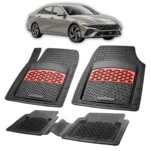 Reducere Covorase Auto Cauciuc Compatibile Hyundai Elantra VII Facelift -Red