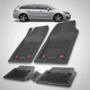 Cel mai vândut Covorase Auto Tip Tavita Compatibile Peugeot 508 I SW (2014-2018) Black