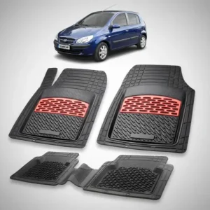 Cumpărături sigure Covorase Auto Cauciuc Compatibile Hyundai Getz 2002-2011- Red