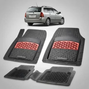 Covorase Auto Cauciuc Tip Tavita Compatibile Toyota Corolla E12 Combi (2001-2007) Red Discount
