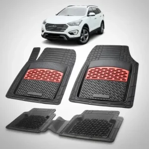 Covorase Auto Hyundai Grand Santa Fe (2013\\u20132015) - Cauciuc Tip Tavita-Red Plată sigură