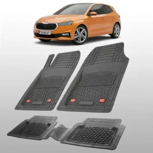 Covorase Skoda Fabia IV Compatibile Hatchback 2021-2025 | Black Disponibil imediat
