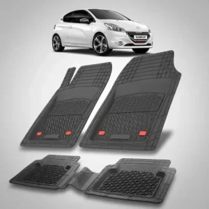 Ieftin Covorase Auto Tip Tavita Compatibile Peugeot 208 (3 usi,2012-2015) Black