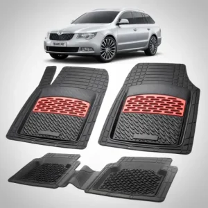 Popular Covorase Skoda Superb II Combi Tavita Cauciuc Compatibile 2008\\u20132015 | Red