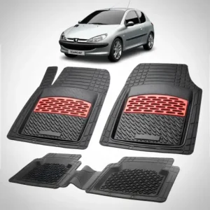 Cel mai bun preț Covorase Tavita Cauciuc Compatibile Peugeot 206 Hatchback (3 usi-1998-2003) Red