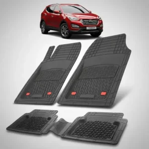 Covorase Hyundai Santa Fe 2012-2018 | Cauciuc Tavita | Black Plată securizată