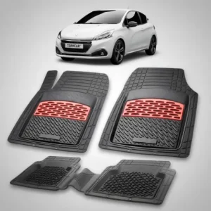 Cumpără online Covorase Auto Tip Tavita Compatibile Peugeot 208 (3 usi,2015-2019) Red