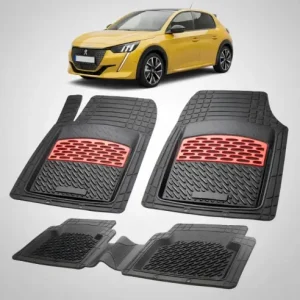 Doar azi Covorase Auto TeamCar® Tip Tavita Compatibile Peugeot 208 II (2019-2023) Red