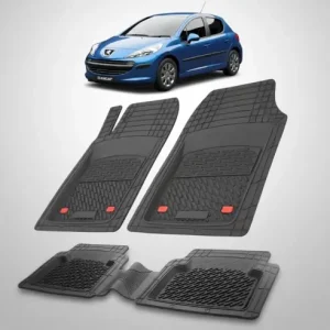 Transport gratuit Covorase Auto Tip Tavita Compatibile Peugeot 207 Hatchback (5 usi 2006-2009)-Black