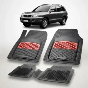 Premium Covorase Hyundai Santa Fe 2000-2006 | Cauciuc Tavita | Red