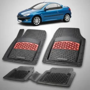 Livrare expres Covorase Tavita Cauciuc Compatibile Peugeot 206 CC 2000-2008, Red