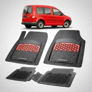 Noutate Covorase Tip Tavita Compatibile Volkswagen Caddy 2003-2010 , Red