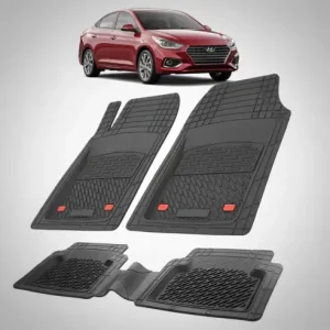 Covorase Auto Hyundai Accent V (HC\\/YC: 2017\\u20132022)-Cauciuc Tip Tavita-Black Disponibil imediat