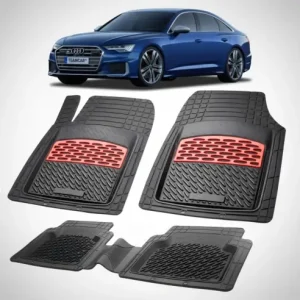 Doar azi Covorase Cauciuc Tavita Compatibile Audi A6 C8 Sedan 2018\\u20132025-Red