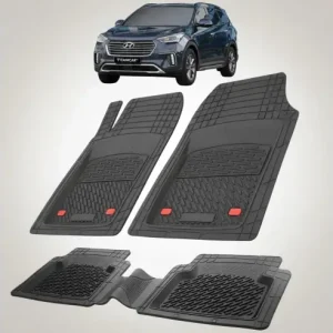 Covorase Auto Hyundai Grand Santa Fe (2016\\u20132018) - Cauciuc Tip Tavita-Black Bestseller