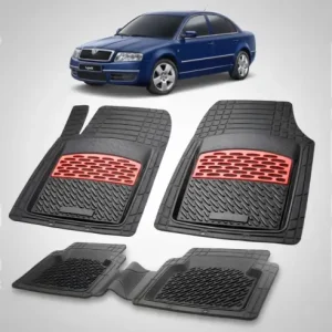 Cumpărături sigure Covorase Auto Tip Tavita Compatibile Skoda Superb Generatia I (2001\\u20132008) Red