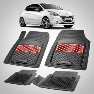 Covorase Auto Tip Tavita Compatibile Peugeot 208 (3 usi,2012-2015) Red Cumpără acum