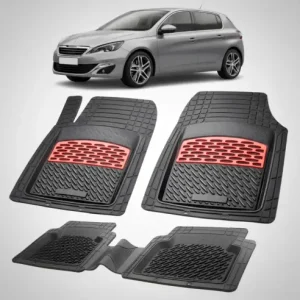 Covorase Auto Tip Tavita Compatibile Peugeot 308 II (2013-2017) Red Cumpărături sigure