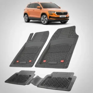 Ofertă limitată Covorase Skoda Karoq I Compatibile Facelift 2022-2026 | Black