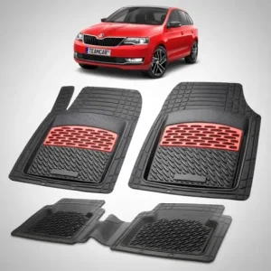 Ieftin Covorase Skoda Rapid I Compatibile Liftback Facelift 2017-2019 | Red