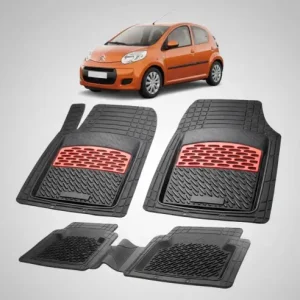 Covorase Auto TeamCar®Tip Tavita Compatibile Citroen C1 I (2005-2014) Red Expediere rapidă