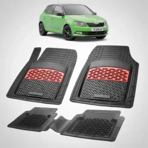 Plată securizată Covorase Skoda Fabia III Compatibile Hatchback 2014-2021 | Red