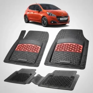 Reducere Covorase Auto Tip Tavita Compatibile Peugeot 208 (5 usi,2015-2019) Red
