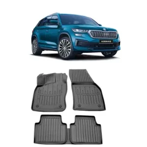 Transport gratuit Set Covorase Auto Cauciuc dedicate Skoda Kodiaq (2016-2024)