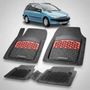 Covorase Auto Tip Tavita Compatibile Peugeot 206 SW (2002-2007) Red Livrare rapidă