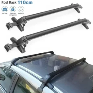 Bare Portbagaj Universale Transversale Aluminiu cu cheie-set 2 bucati Preț redus