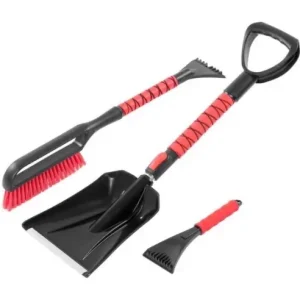 Set deszapezire masina, cu perie, razuitor si lopata cu maner telescopic, Strend Pro Mai ieftin