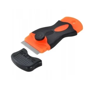 Mai ieftin Racleta pentru curatare universala, sticla, ceramica, plita cu inductie, 10.5 x 4.5 cm, metal plastic, negru portocaliu